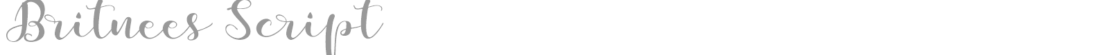 Britnees Script font preview